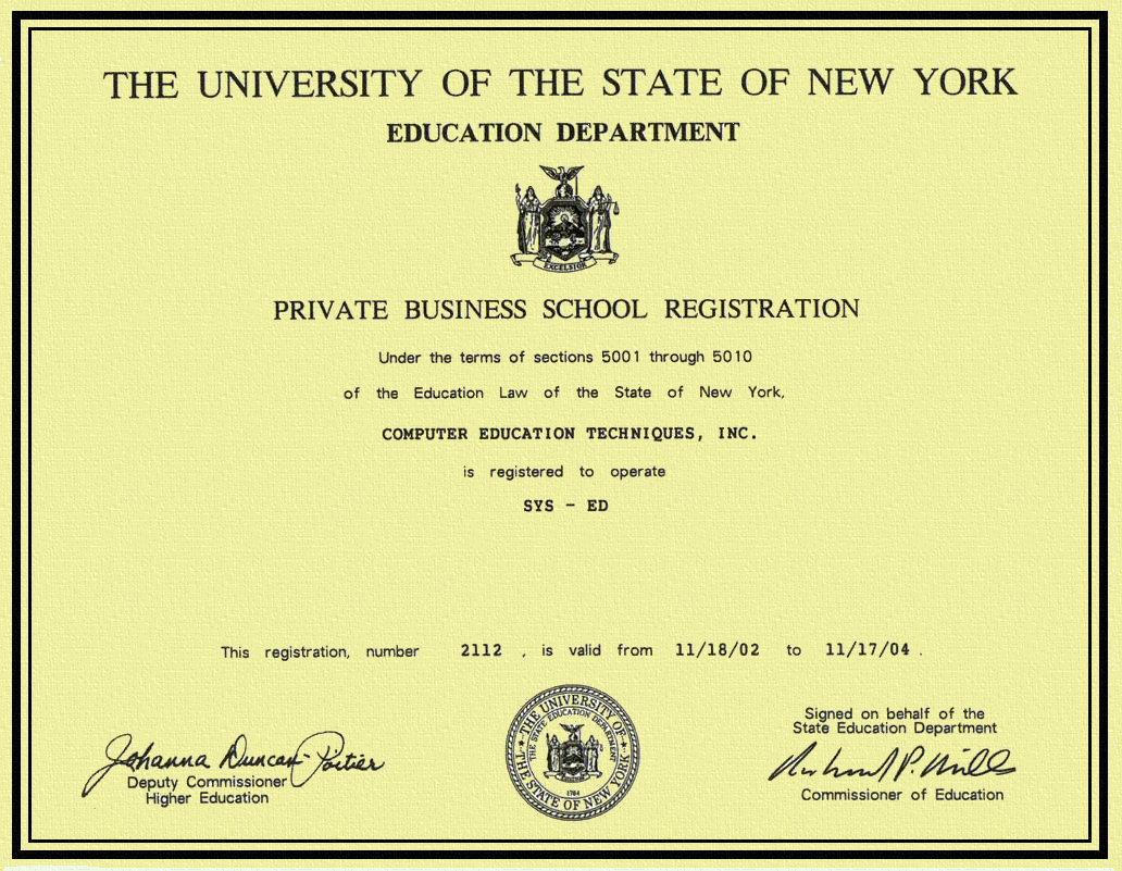 University of the State of New York - Education Department